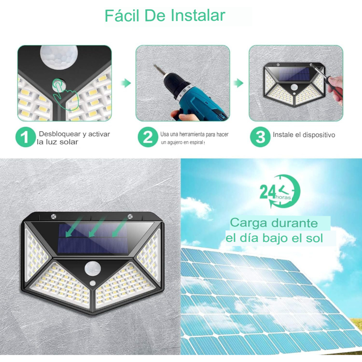 Foco Solar Estilo Cosmo Guard